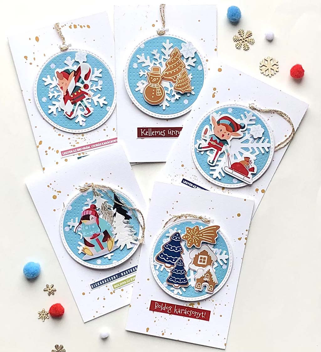 Kar&aacute;csonyi k&eacute;peslap kis csavarral  ScrapUp! Blog