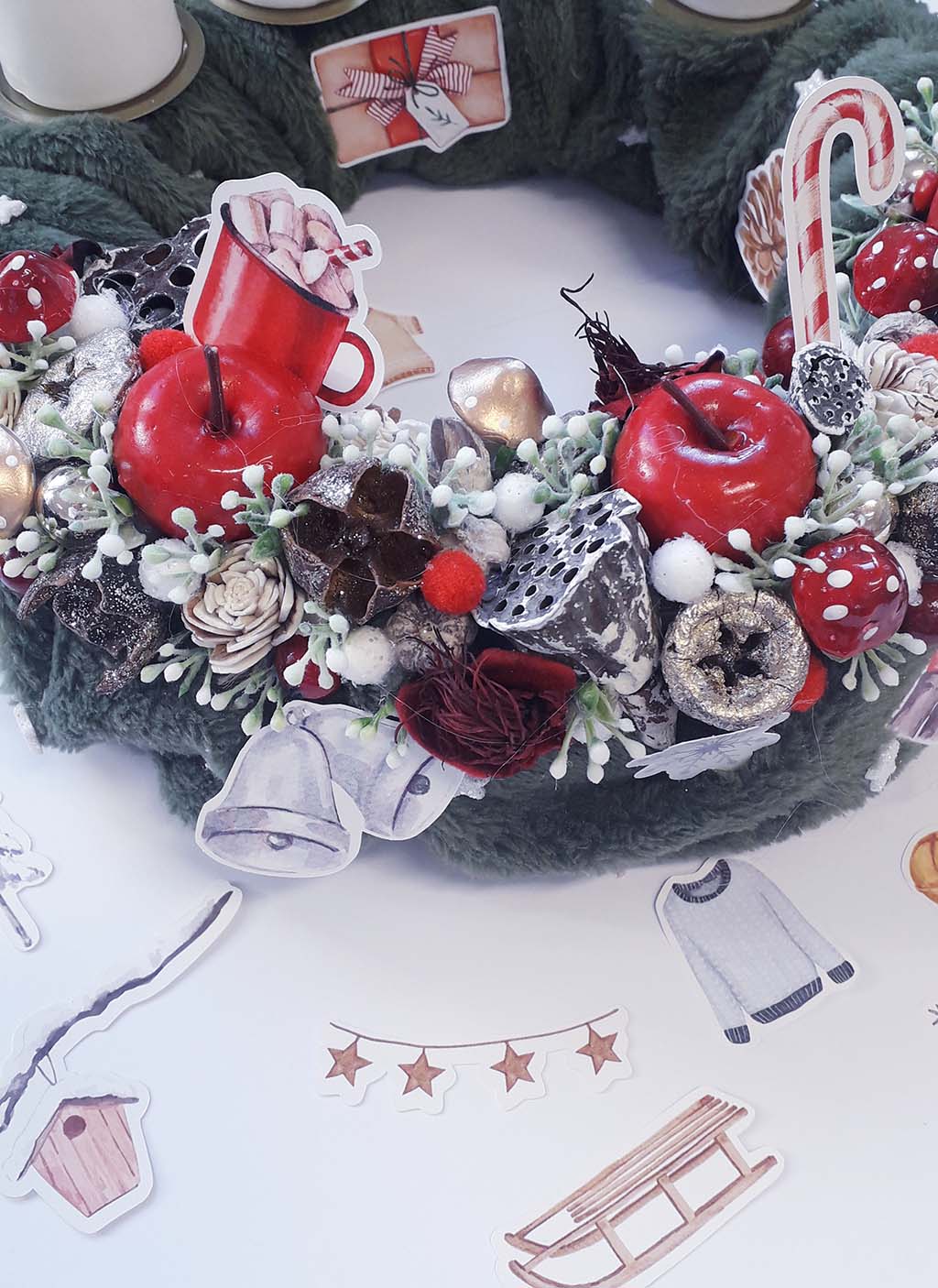 Adventi koszor&uacute;im  ScrapUp! Blog