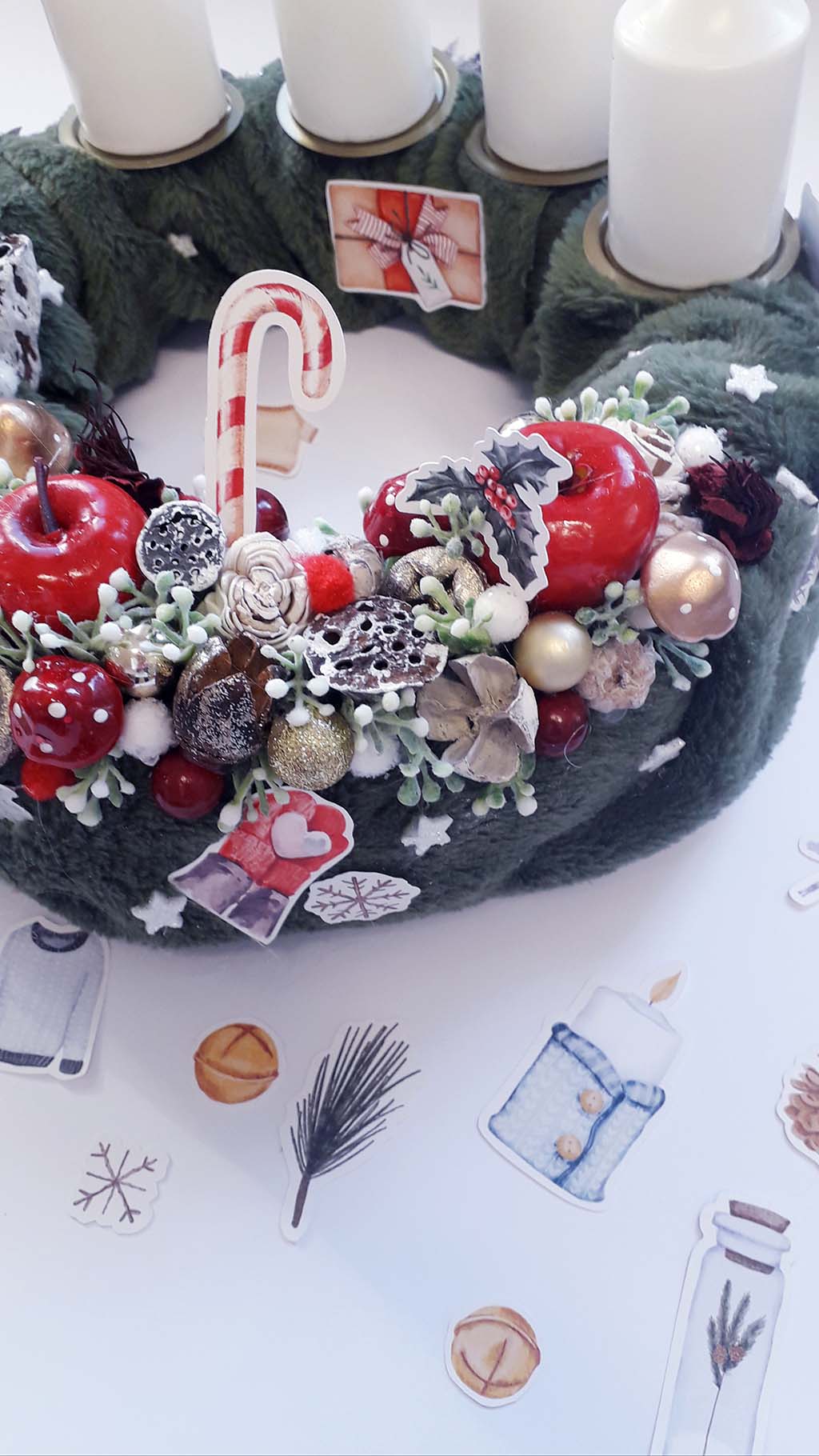 Adventi koszor&uacute;im  ScrapUp! Blog