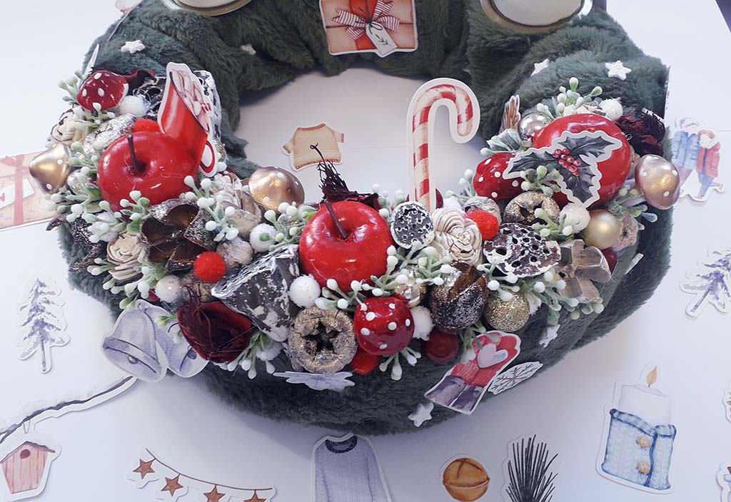 Adventi koszor&uacute;im  ScrapUp! Blog
