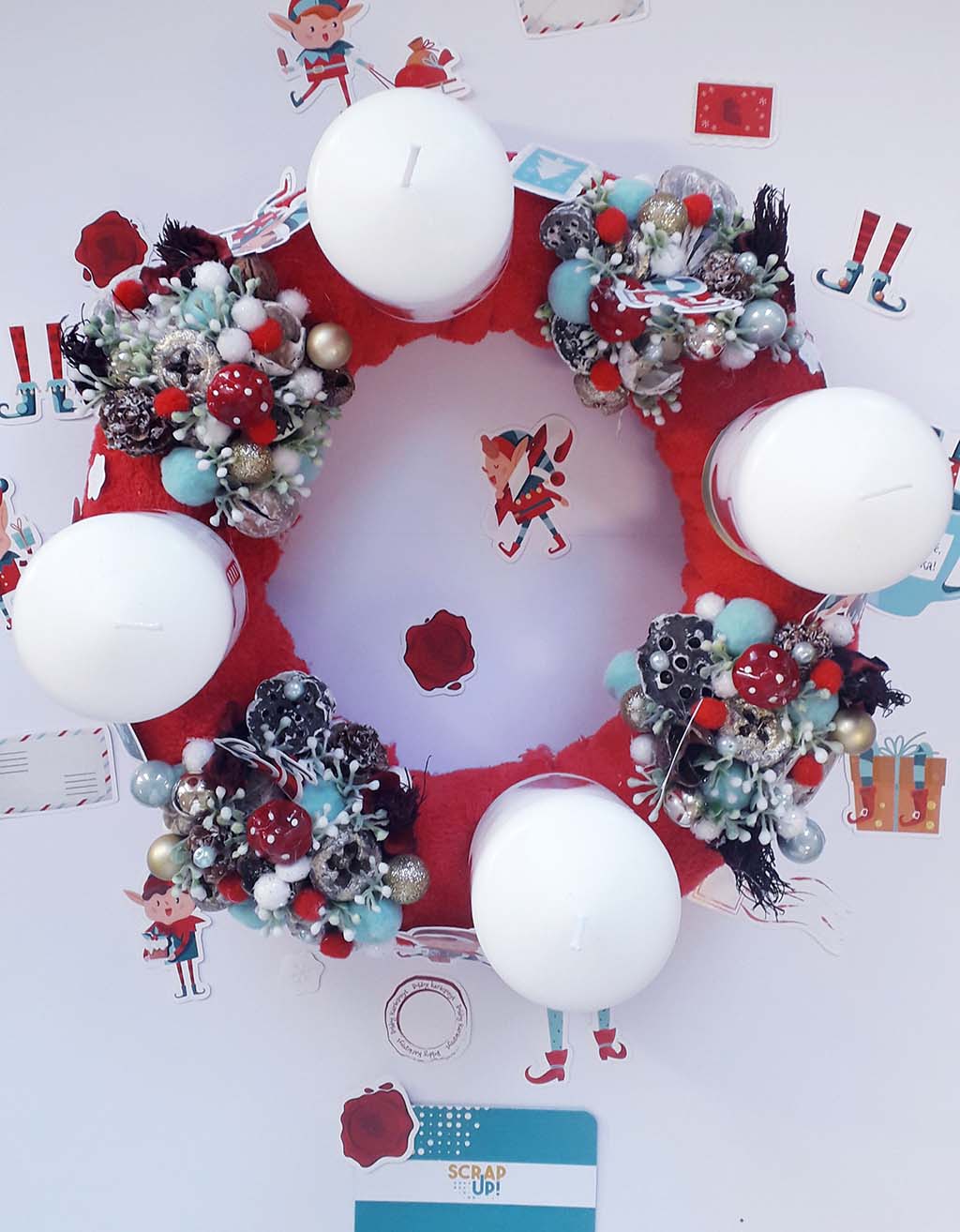 Adventi koszor&uacute;im  ScrapUp! Blog