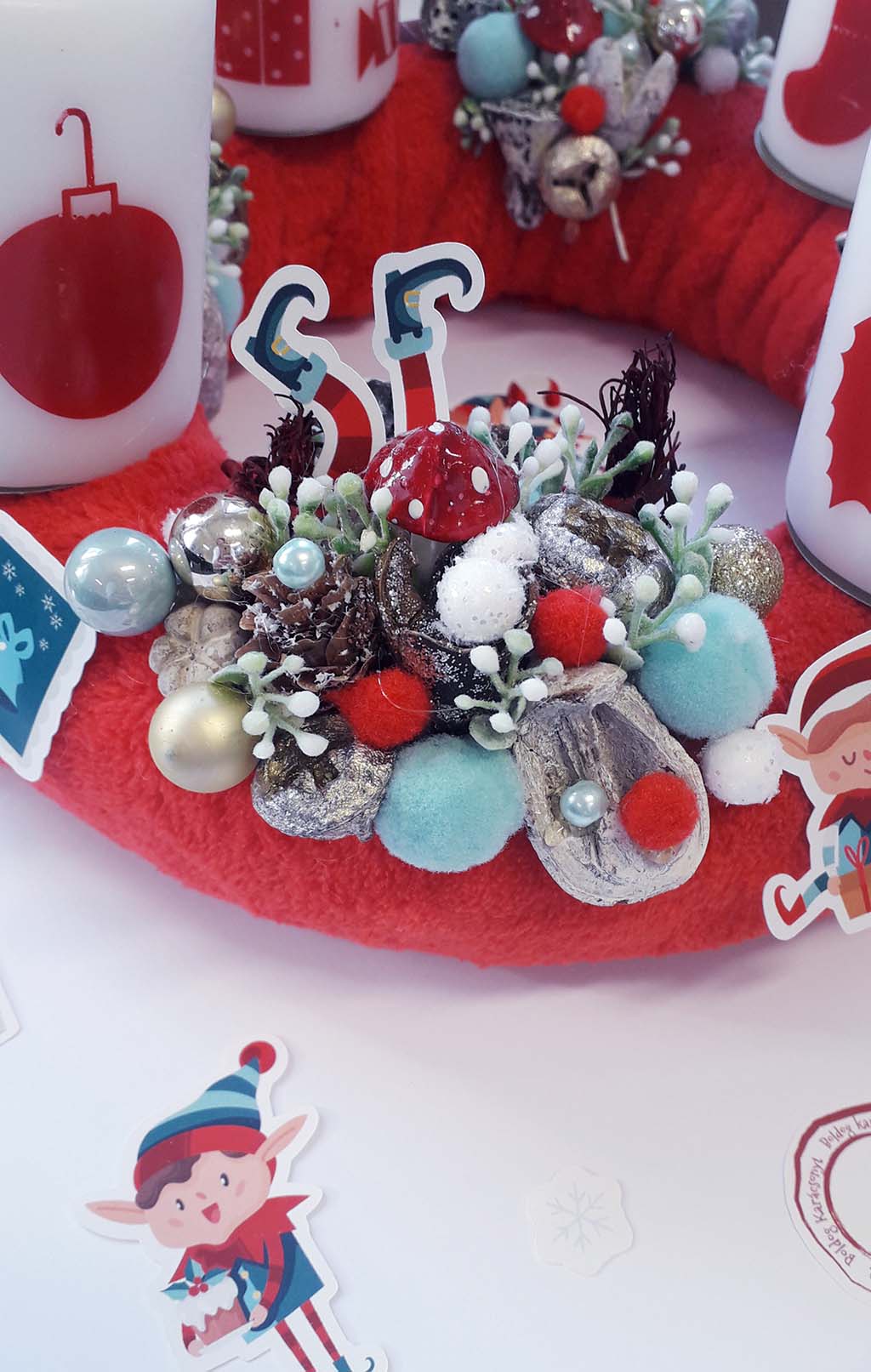 Adventi koszor&uacute;im  ScrapUp! Blog