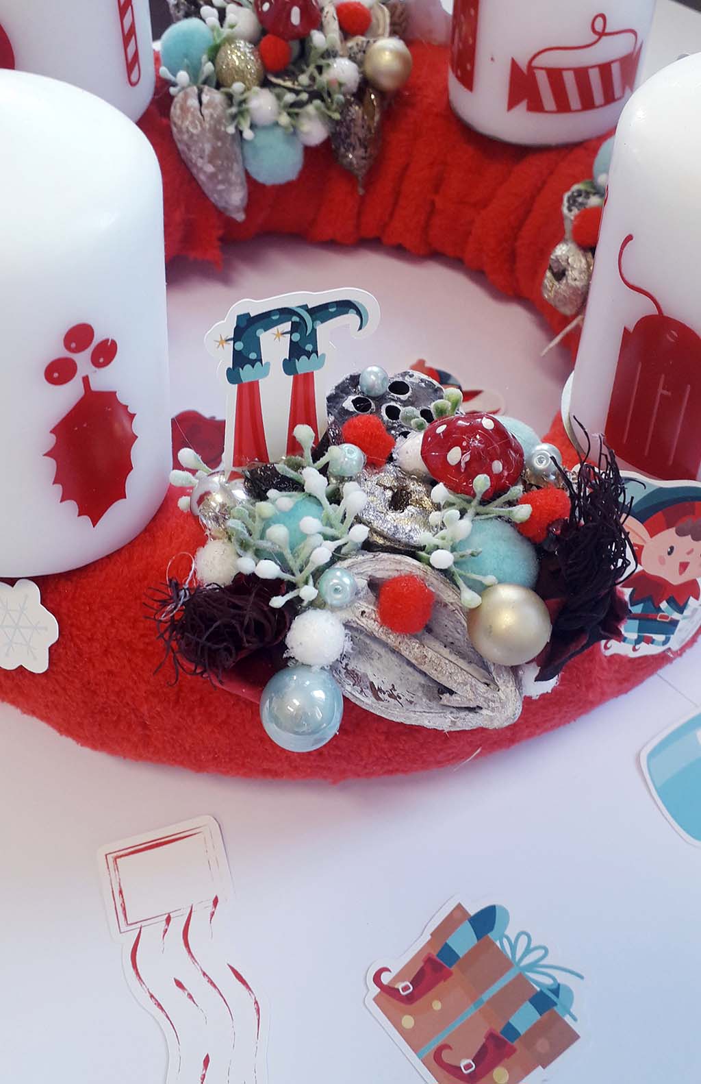 Adventi koszor&uacute;im  ScrapUp! Blog