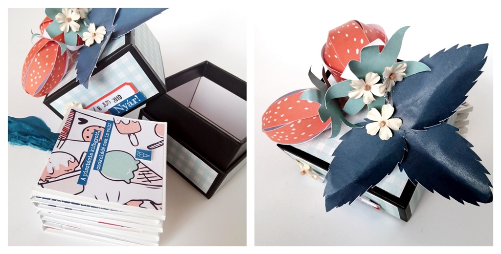 Szentendre, fagyiz&aacute;s, minialbum ScrapUp! Blog