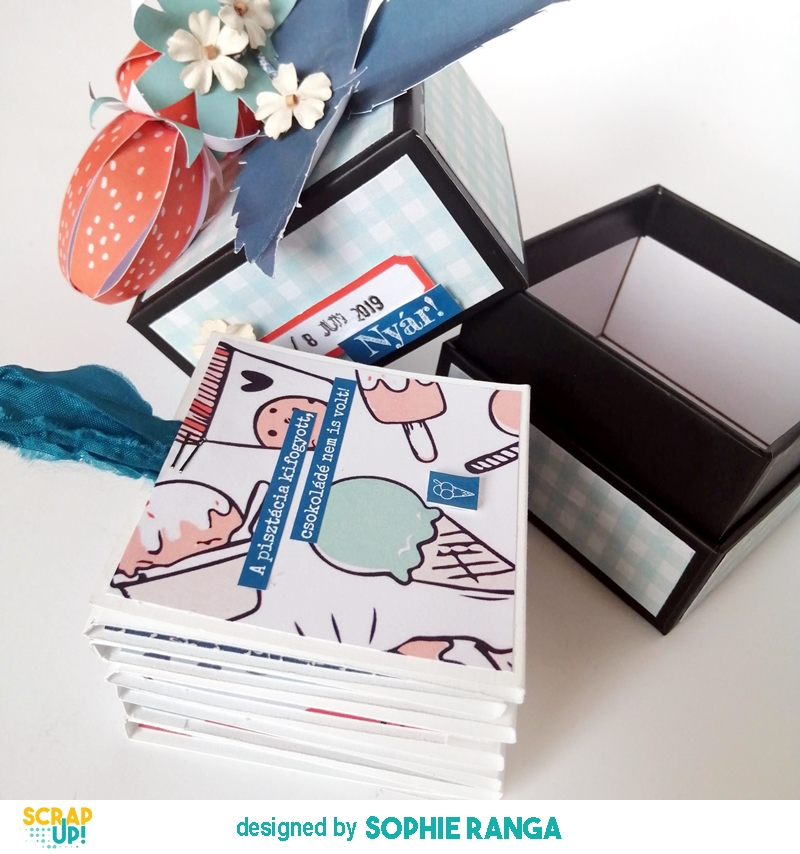 Szentendre, fagyiz&aacute;s, minialbum ScrapUp! Blog