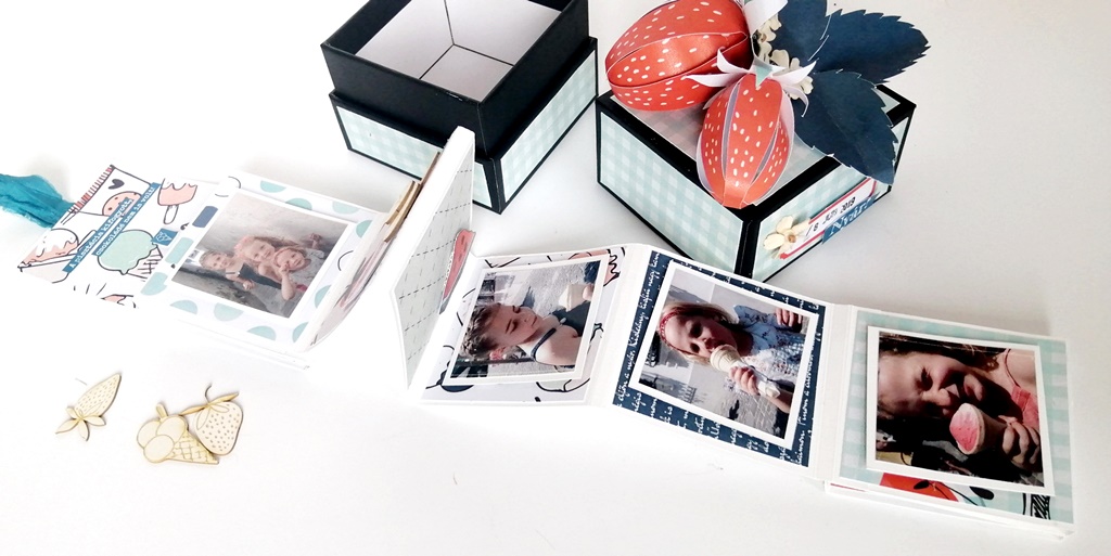 Szentendre, fagyiz&aacute;s, minialbum ScrapUp! Blog