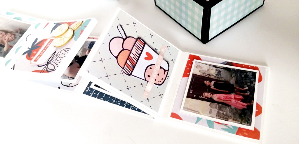 Szentendre, fagyiz&aacute;s, minialbum ScrapUp! Blog