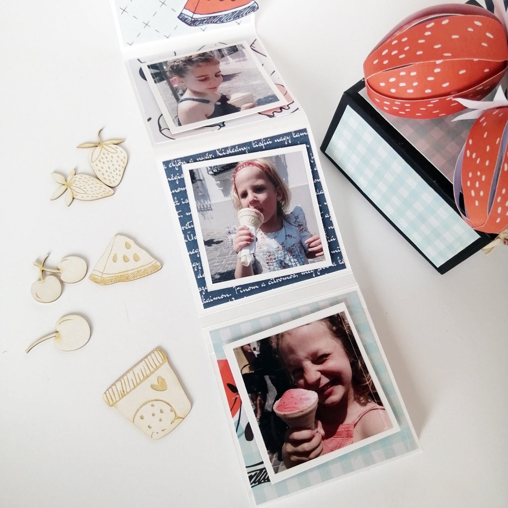 Szentendre, fagyiz&aacute;s, minialbum ScrapUp! Blog