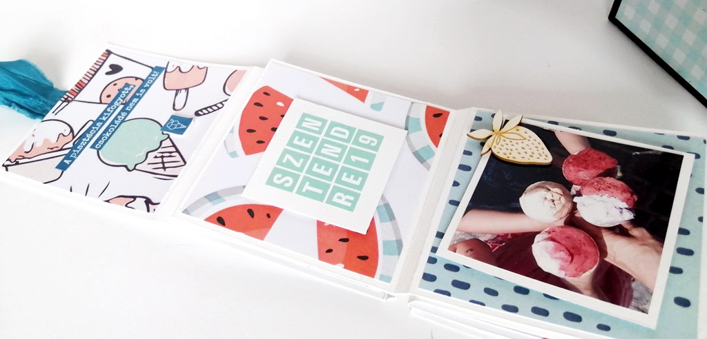 Szentendre, fagyiz&aacute;s, minialbum ScrapUp! Blog