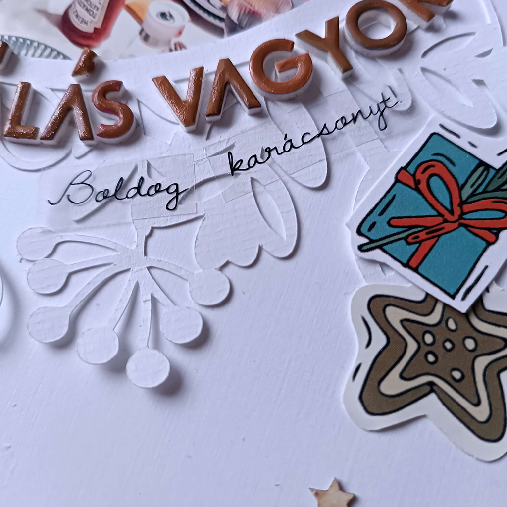 Hálás vagyok - Karácsonyi koszorú ScrapUp Blog