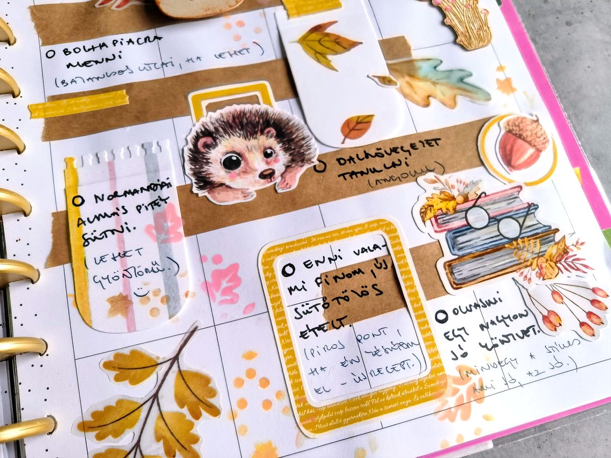 Őszi bakancslista ScrapUp Blog