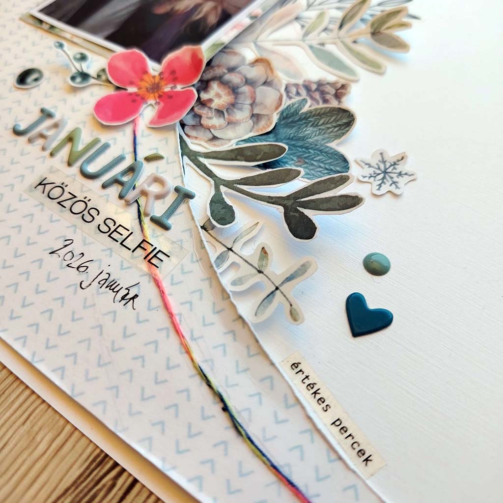 Januári közös szelfi ScrapUp Blog