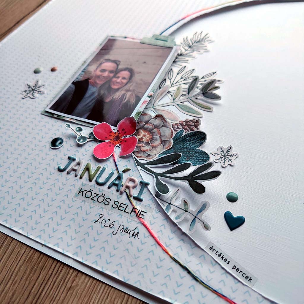 Januári közös szelfi ScrapUp Blog