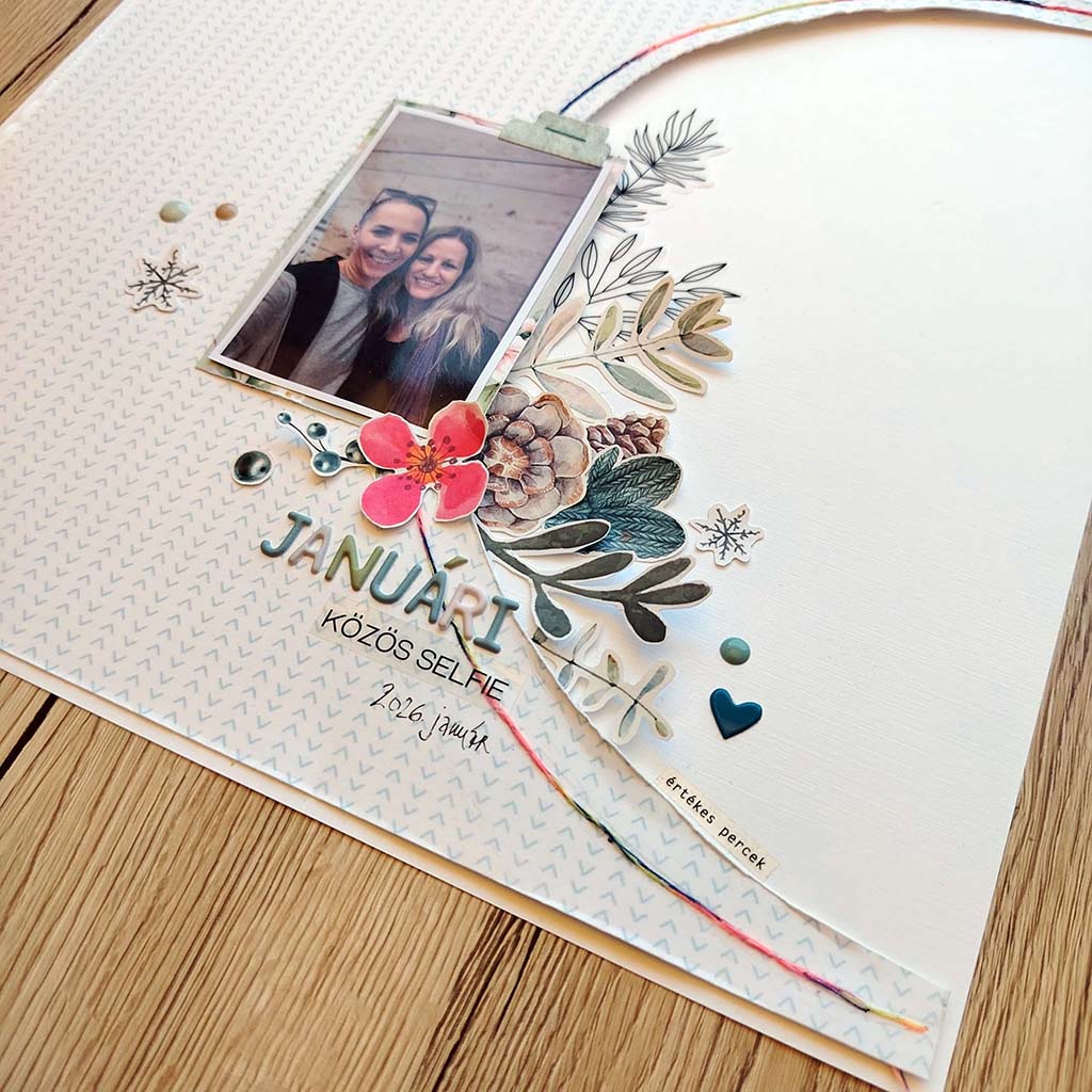 Januári közös szelfi ScrapUp Blog
