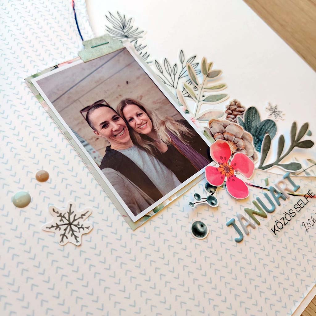 Januári közös szelfi ScrapUp Blog