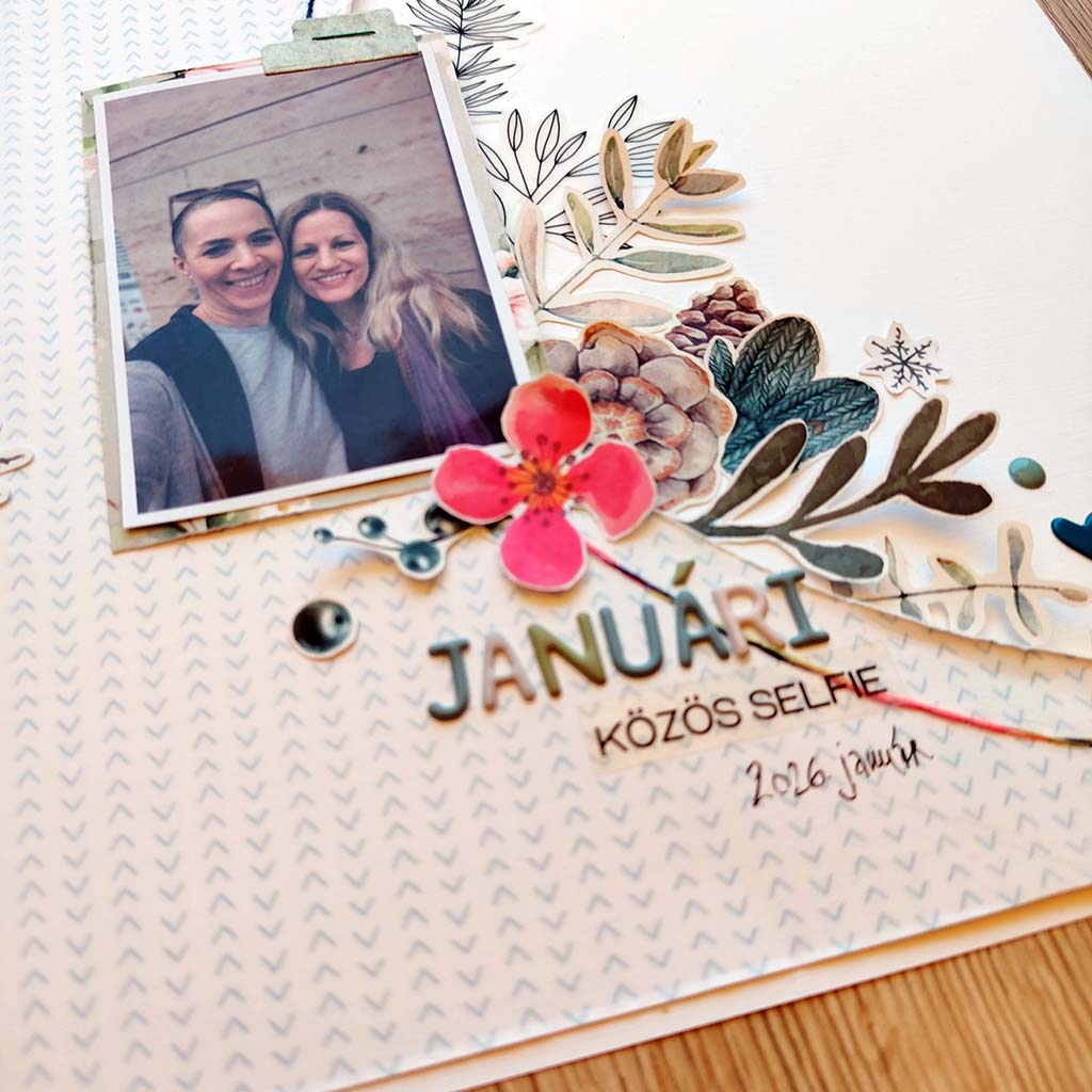 Januári közös szelfi ScrapUp Blog