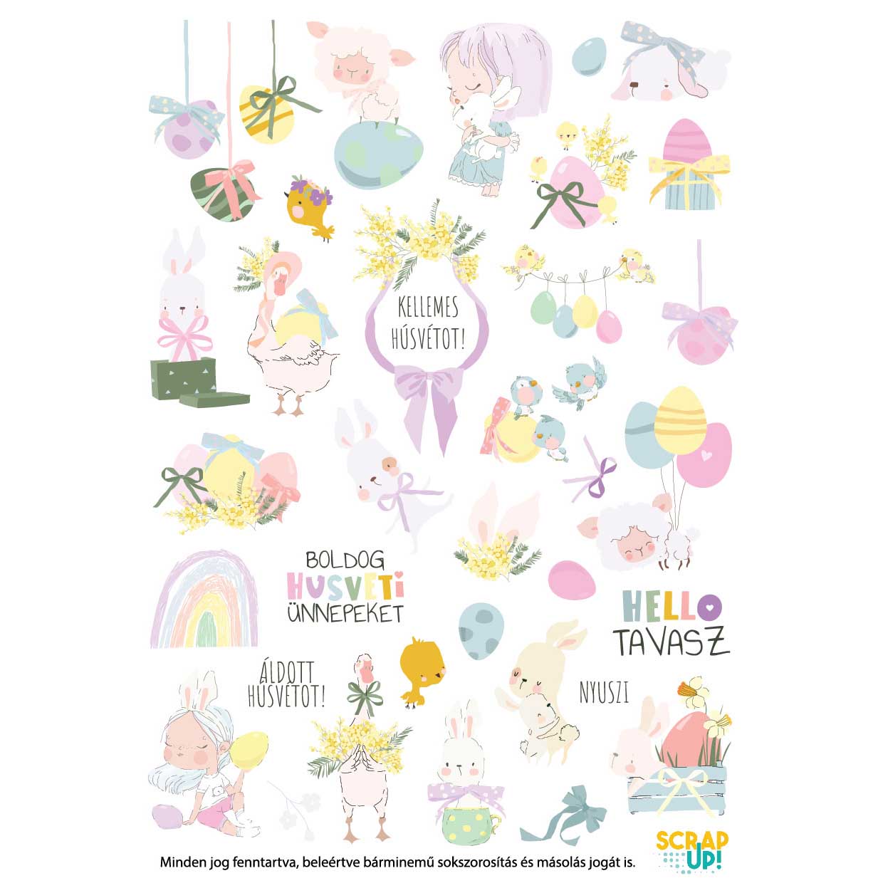 Pasztell tavasz (matrica) pasztell-tavasz--a5-matrica-1774891672 Édes kis semmiség - Scrapup.hu - ScrapBook Webáruház