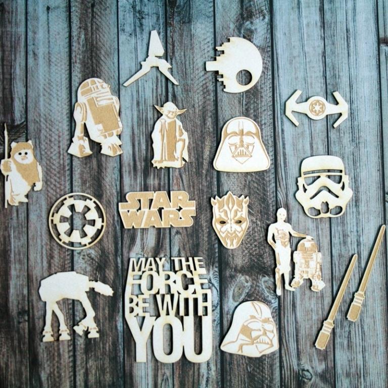 Star Wars chipboard k&eacute;szlet - kicsi
